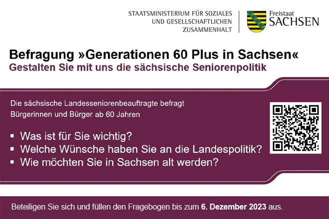 Befragung „Generationen 60+ in Sachsen“